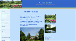 Desktop Screenshot of maries-garten.de